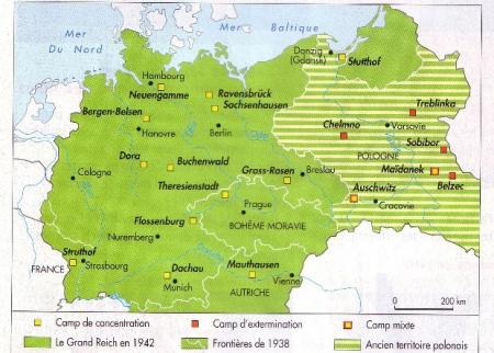 Camps de concentrations: nombre de morts.