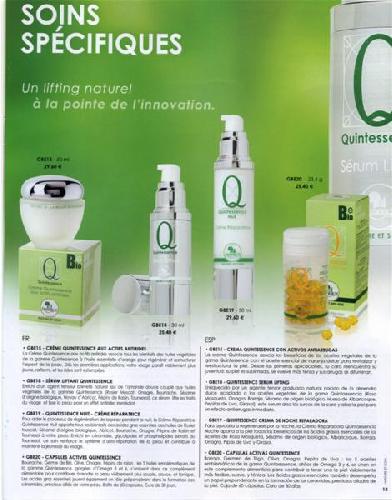 bio essentielle soins sp&eacute;cifiques lifting naturel
