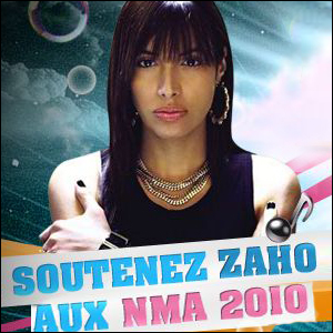 ZAHO AUX NMA 2010 Artiste feminine 