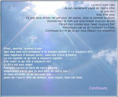 A LA MEMOIRE DE MA GRANDE SOEUR!!!!!
