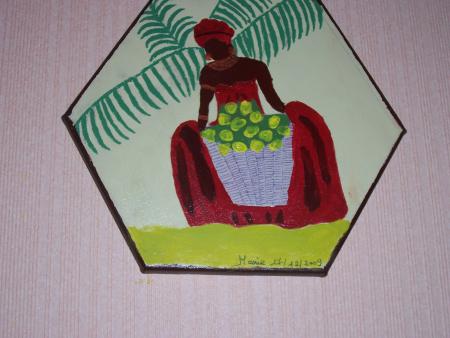 1 africaine au march&eacute; aux fleurs