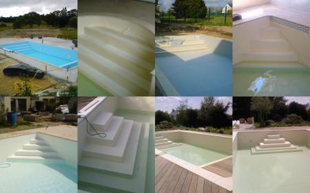 habillage d'une piscine