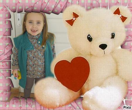 Cadeau pour l'adorable puce Lea &agrave; mon amie Magalie.