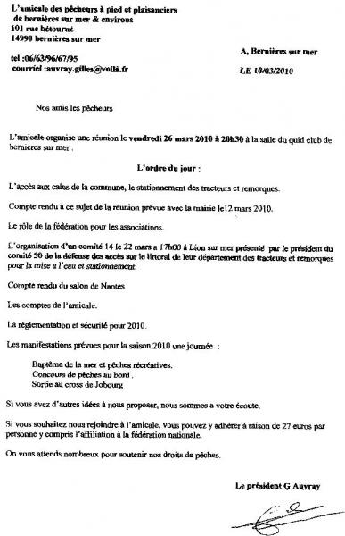 L'appel du 26 mars 2010