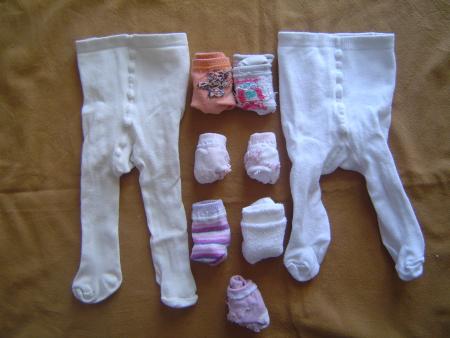 1 mois - Collants et chaussettes - Le lot 4 � VENDU