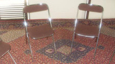 Chaises pliantes sans housses