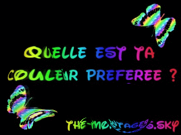 kel est ta couleur prefere