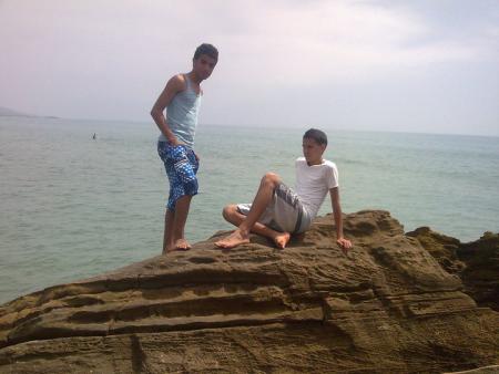 with friend