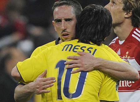 messi et  ribery