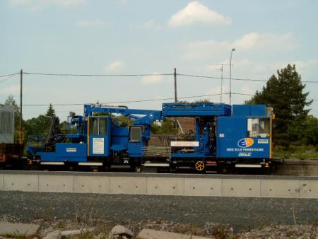 train de travaux
