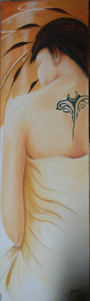 femme a l'hibiscus galerie Pakalola Bora Bora