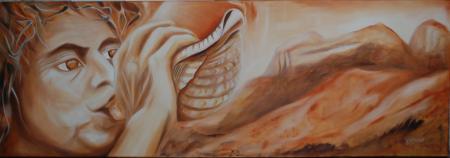le souffleur de conque huile sur toile150/50