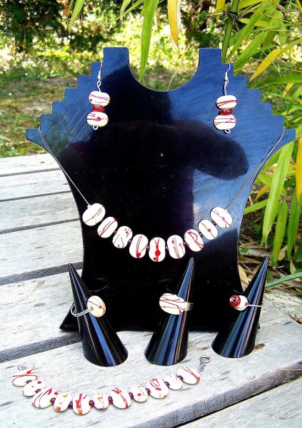 Parure Cr�me Framboise
