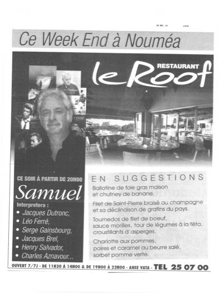 soir&eacute;e au restaurant 'Le ROOF