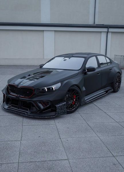Satin Matte Black BMW M5