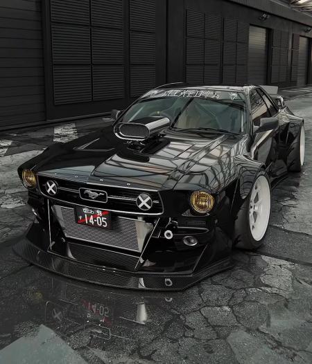 '67 Ford Mustang x Nissan GTR-R32 Skyline