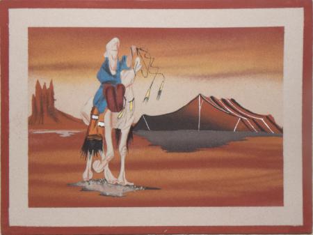 Tableau de sable (refuge touareg)