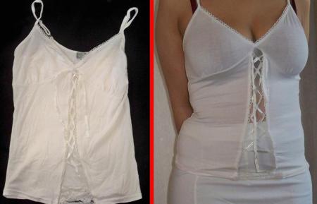 D�bardeur blanc lac�