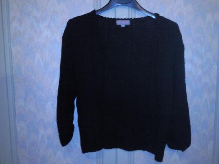 gilet noir manche 3/4