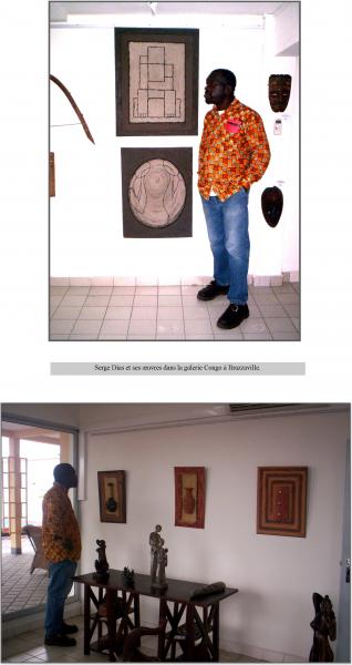 Serge Dias dans la galerie Congo