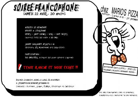 Invitation soiree. 22 novembre 2008