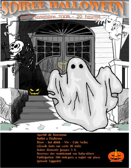 Invitation  Halloween. 7 novembre 2009