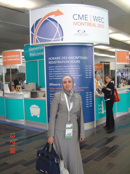 Mme Zahid Rahali F Djalila au Congr�s Mondial de l'Energie - Montr�al (Canada)