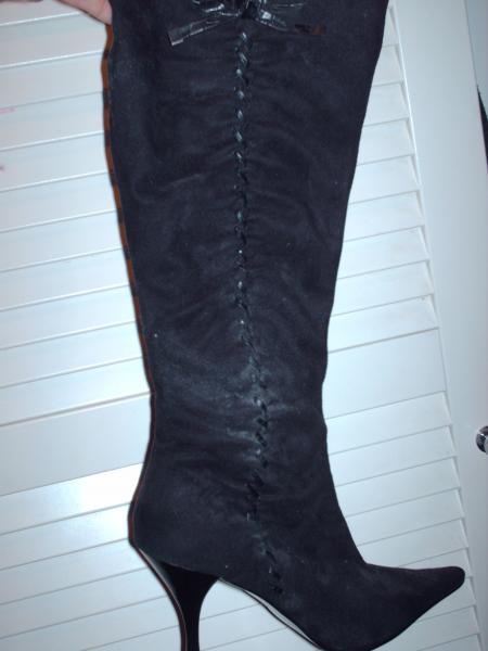 bottes noir en daim taille 40