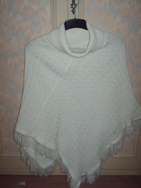 PONCHO BLANC