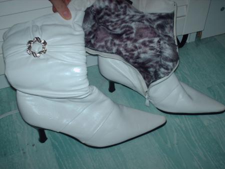 bottes blanche