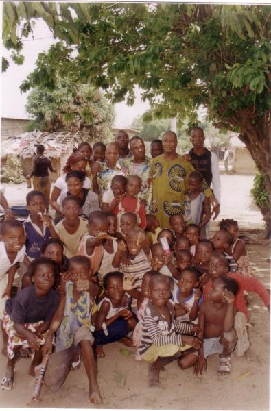 enfants de zougoussou-un village de Bouafl&eacute; (c&ocirc;te d'ivoire)